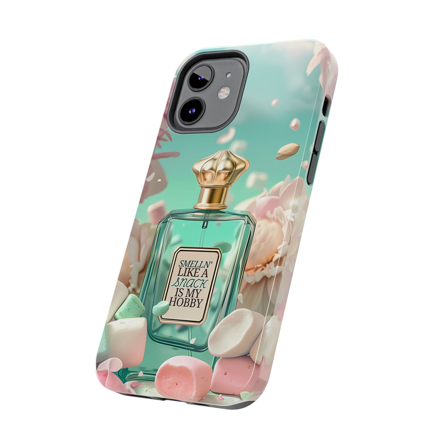 Perfume Marshmallow Phone Case iPhone Samsung "Smelln' Like A Snack Is My Hobby"