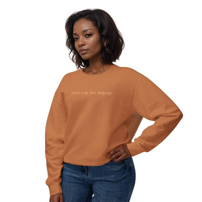 "Perfume Is My Love Language" Lightweight 100% Cotton Crewneck Sweatshirt